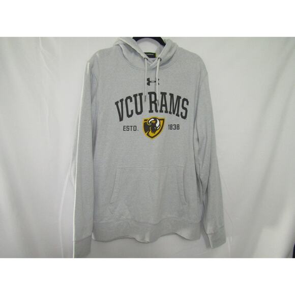 Under Armour VCU Rams Hoodie Men’s Large Gray Sweatshirt NCAA - Picture 1 of 6